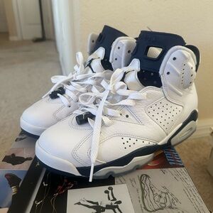 Air jordan 6’s size 8 and Blue Sneakers